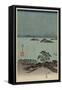 Evening View of Eight Famous Sites at Kanazawa in Musashi Province (Uyokanazawa Hassshoyakei) No.1-Ando Hiroshige-Framed Stretched Canvas