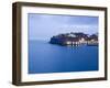 Evening View of Harbour and Waterfront of Dubrovnik Old Town, Dalmatia, Croatia, Adriatic, Europe-Martin Child-Framed Photographic Print