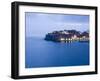 Evening View of Harbour and Waterfront of Dubrovnik Old Town, Dalmatia, Croatia, Adriatic, Europe-Martin Child-Framed Photographic Print