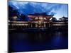 Evening View of Houou-Do Pavillion of Byodo-In Temple, Uji, Kyoto, Japan-null-Mounted Photographic Print