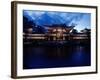 Evening View of Houou-Do Pavillion of Byodo-In Temple, Uji, Kyoto, Japan-null-Framed Photographic Print