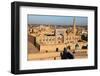 Evening View of Khiva (Chiva, Heva, Xiva, Chiwa, Khiveh) - Xorazm Province - Uzbekistan - Town on T-Daniel Prudek-Framed Photographic Print