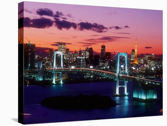 Evening View of Rainbow Bridge-null-Stretched Canvas
