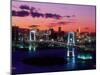 Evening View of Rainbow Bridge-null-Mounted Premium Photographic Print