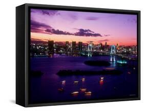 Evening View of Rainbow Bridge-null-Framed Stretched Canvas