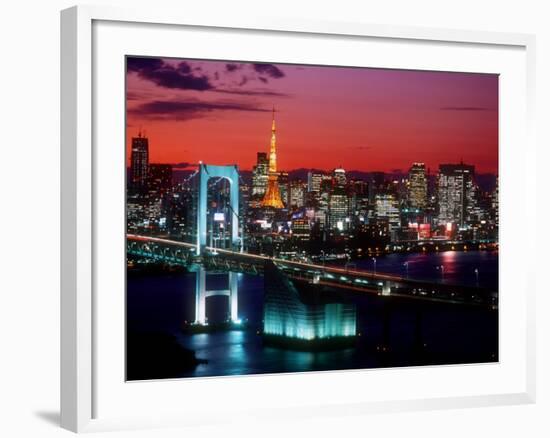 Evening View of Rainbow Bridge-null-Framed Photographic Print