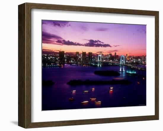 Evening View of Rainbow Bridge-null-Framed Photographic Print