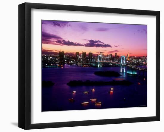 Evening View of Rainbow Bridge-null-Framed Photographic Print