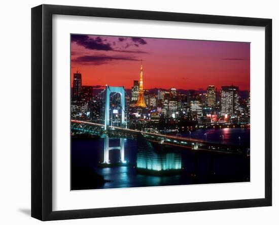 Evening View of Rainbow Bridge-null-Framed Photographic Print