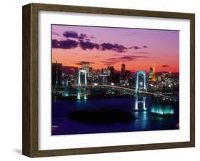 Evening View of Rainbow Bridge-null-Framed Photographic Print