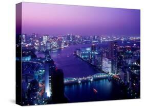 Evening View of River Sumida-null-Stretched Canvas