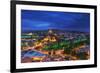 Evening View of Tbilisi from Narikala Fortress, Georgian Country-PrimePhoto-Framed Photographic Print