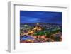 Evening View of Tbilisi from Narikala Fortress, Georgian Country-PrimePhoto-Framed Photographic Print