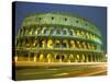 Evening View of The Colosseum, Rome, Italy-Walter Bibikow-Stretched Canvas