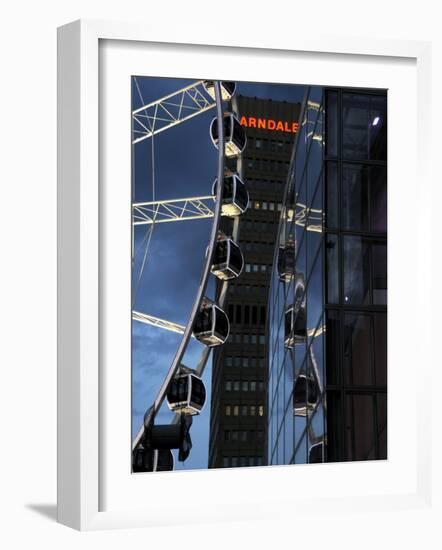 Evening View of the Manchester Wheel, Manchester, England, United Kingdom, Europe-Richardson Peter-Framed Photographic Print
