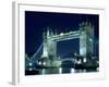 Evening View of The Tower Bridge, London, England-Walter Bibikow-Framed Photographic Print