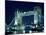 Evening View of The Tower Bridge, London, England-Walter Bibikow-Mounted Photographic Print