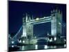 Evening View of The Tower Bridge, London, England-Walter Bibikow-Mounted Photographic Print