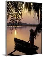 Evening View on the Mekong River, Mekong Delta, Vietnam-Keren Su-Mounted Photographic Print