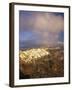 Evening View over Fira and the Volcanic Landscape-Markus Lange-Framed Photographic Print