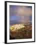 Evening View over Fira and the Volcanic Landscape-Markus Lange-Framed Photographic Print