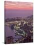 Evening View Over Monte Carlo, Monaco, Cote d'Azur, Mediterranean, Europe-Sergio Pitamitz-Stretched Canvas