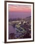 Evening View Over Monte Carlo, Monaco, Cote d'Azur, Mediterranean, Europe-Sergio Pitamitz-Framed Photographic Print