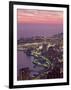 Evening View Over Monte Carlo, Monaco, Cote d'Azur, Mediterranean, Europe-Sergio Pitamitz-Framed Photographic Print