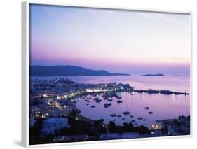 Evening View Over Mykonos, Cyclades, Greek Islands, Greece-Hans Peter Merten-Framed Photographic Print