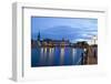 Evening, Waterfront, Gamla Stan on left, Stockholm, Sweden, Scandinavia, Europe-Richard Maschmeyer-Framed Photographic Print