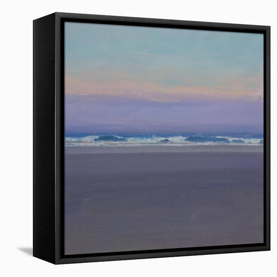 Evening Waves-John Miller-Framed Stretched Canvas