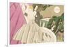 Evening Wedding on the Balcony, circa 1920-Charles Martin-Framed Giclee Print