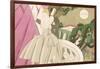 Evening Wedding on the Balcony, circa 1920-Charles Martin-Framed Giclee Print