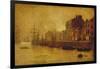 Evening, Whitby Harbour, 1893-Arthur Grimshaw-Framed Giclee Print