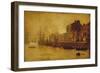 Evening, Whitby Harbour, 1893-Arthur Grimshaw-Framed Giclee Print