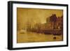 Evening, Whitby Harbour, 1893-Arthur Grimshaw-Framed Giclee Print