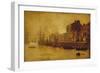 Evening, Whitby Harbour, 1893-Arthur Grimshaw-Framed Giclee Print