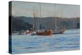 Evening Yachts Salcombe, 2016-Jennifer Wright-Stretched Canvas