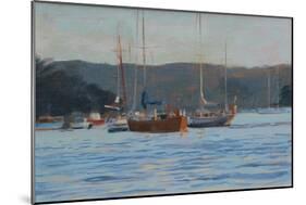 Evening Yachts Salcombe, 2016-Jennifer Wright-Mounted Giclee Print