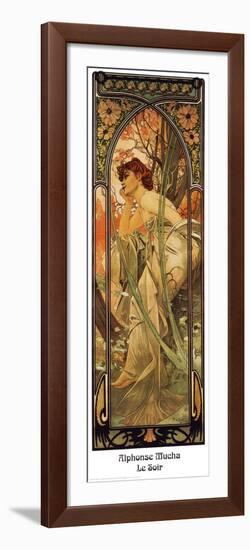 Evening-Alphonse Mucha-Framed Art Print