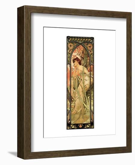 Evening-Alphonse Mucha-Framed Premium Giclee Print