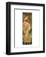 Evening-Alphonse Mucha-Framed Premium Giclee Print