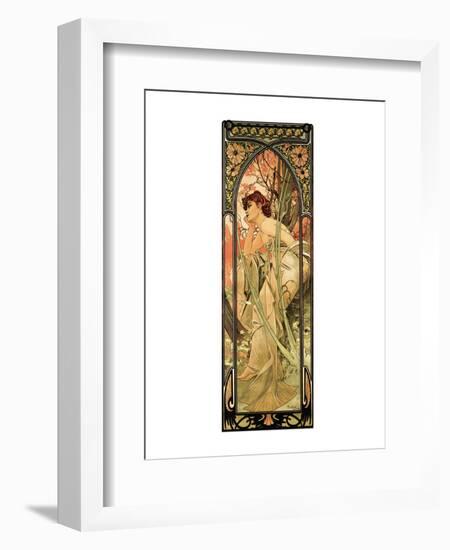 Evening-Alphonse Mucha-Framed Premium Giclee Print