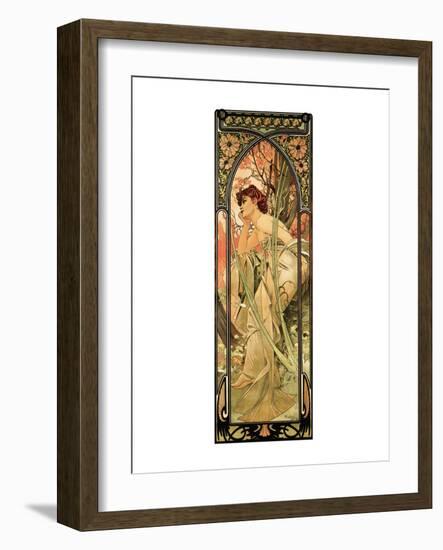 Evening-Alphonse Mucha-Framed Premium Giclee Print