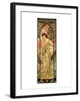 Evening-Alphonse Mucha-Framed Premium Giclee Print