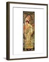 Evening-Alphonse Mucha-Framed Premium Giclee Print