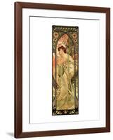 Evening-Alphonse Mucha-Framed Premium Giclee Print