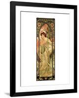 Evening-Alphonse Mucha-Framed Premium Giclee Print