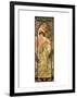 Evening-Alphonse Mucha-Framed Premium Giclee Print