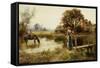 Evening-Henry John Yeend King-Framed Stretched Canvas